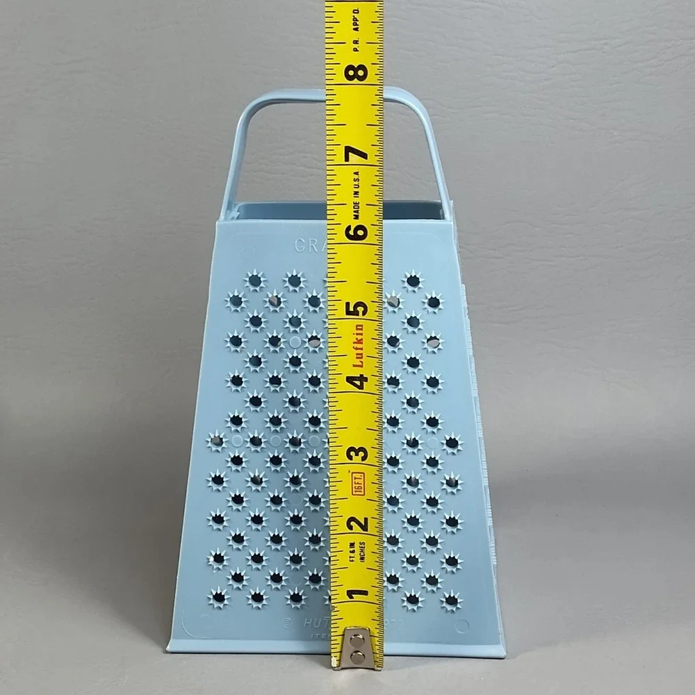 Vtg 1972 Hutzler Blue Kitchen Shredder Grater Stringer Slicer Rind Grater Cheese